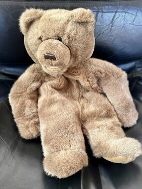 VINTAGE Y2K MANGO TEDDY BEAR CO PLUSH SOFT TOTE BAG STUFFED ANIMAL TOP HANDLE